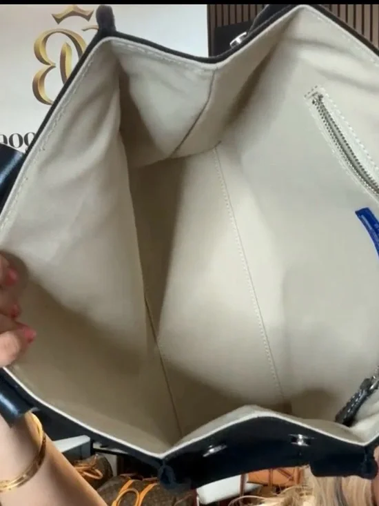 Burberry Black Tote with Leather Handles - Picture 11 of 16